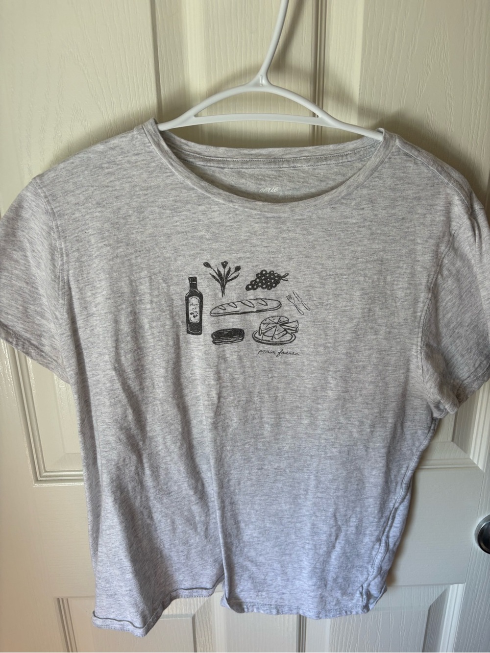 aerie Gray Graphic Short Sleeve Tee